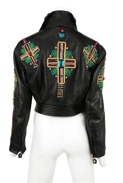 gianni versace leather jacket|Gianni Versace .